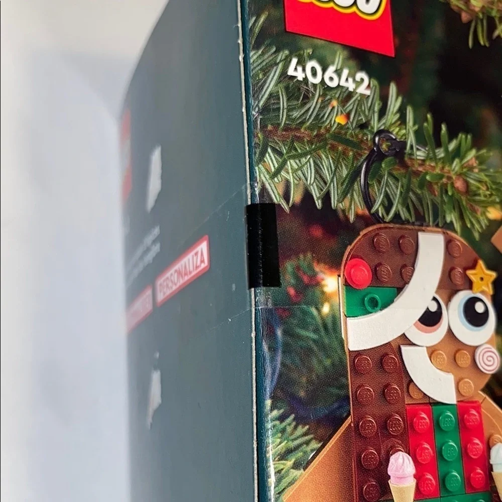 Lego Green and Brown Building Set Whimsical Gingerbread Design